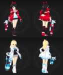 Full set appearance (Rose)