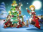 Official wallpaper featuring select characters in the Christmas 2008 (Red) sets.