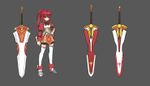 Concept art of Elesis' sword.