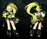 Idle pose and Promo avatar. (Promo Accessory: Hair ribbon)