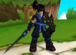 Full Blue set appearance (Raven)