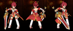 Idle pose with Promo avatar.