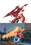 The pose for GROSSMEISTER skill cutin derives from a action she is able to do ingame.