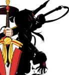 Ein Silhouetten-Avatar, den Elsword-Spieler zum Pre-Release vom Pyro-Ritter bekommen haben. (Nur Korea!)