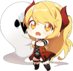 Arte de Hallowen no Estilo de Arte Chibi.