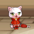 Raincoat Cat - White (Adult form)